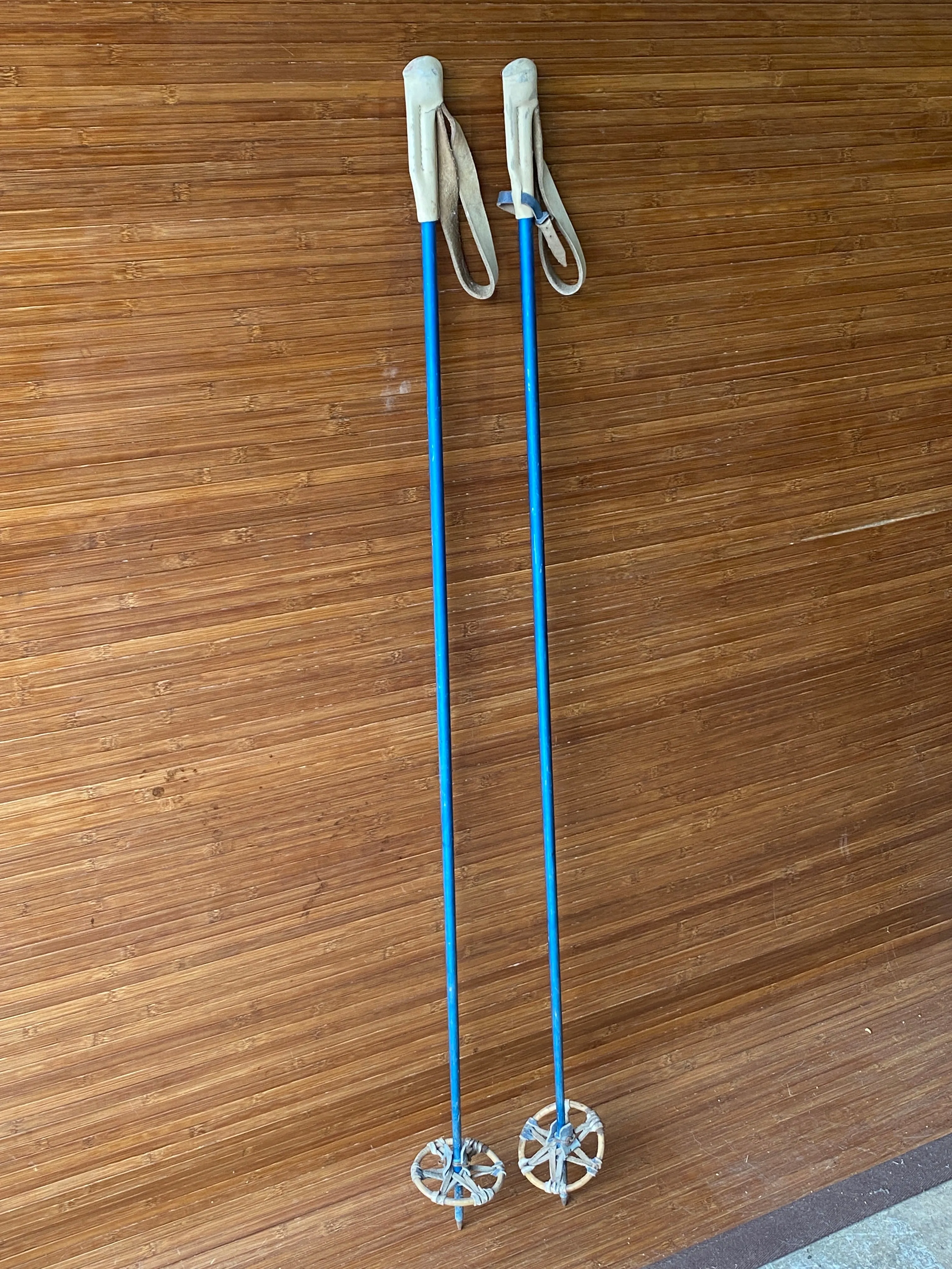 1950s Metal Downhill Ski Poles