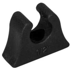 491341 0.5 in. Rubber Pole Clip, Black for 3-491341-1