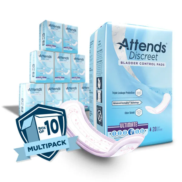 Attends Discreet Women's Ultimate Pads