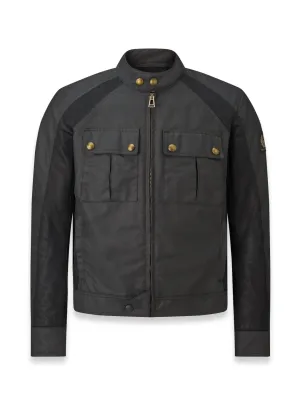 Belstaff Temple Men's Waxed Cotton Jacket TechWax 8oz - Black