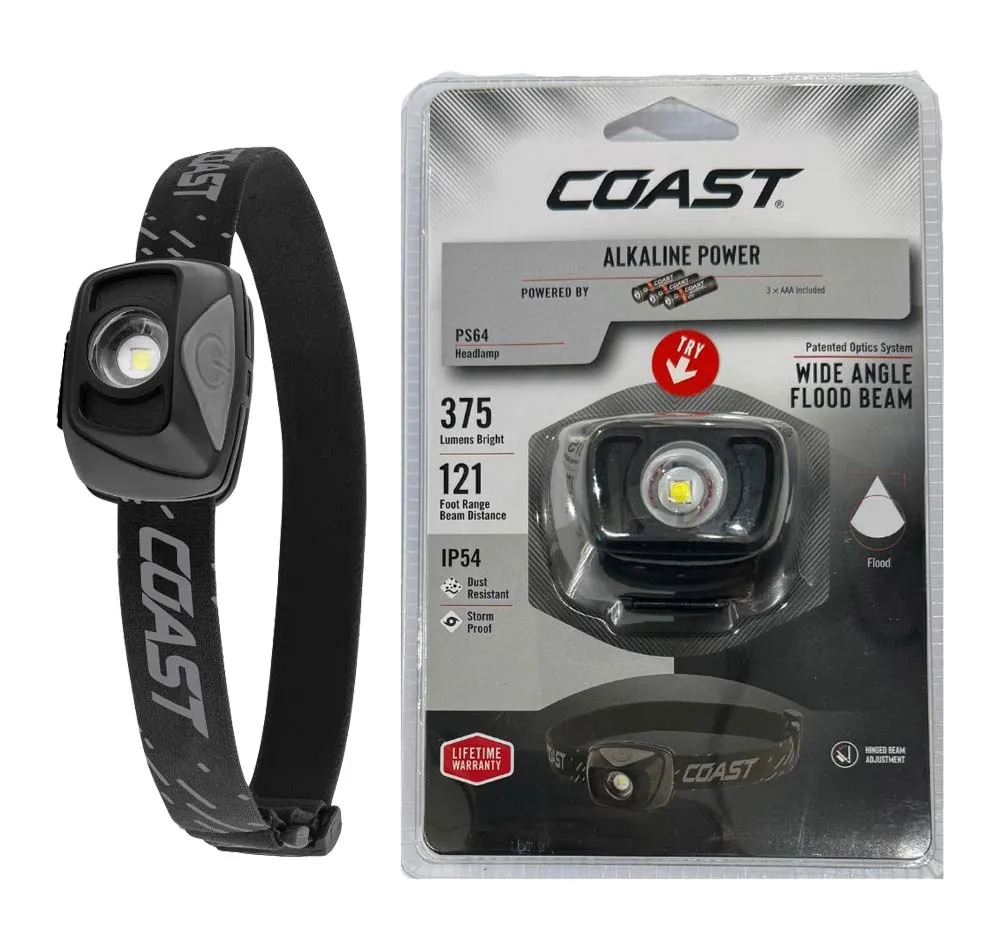 Coast PS64 375 Lumen Headlamp