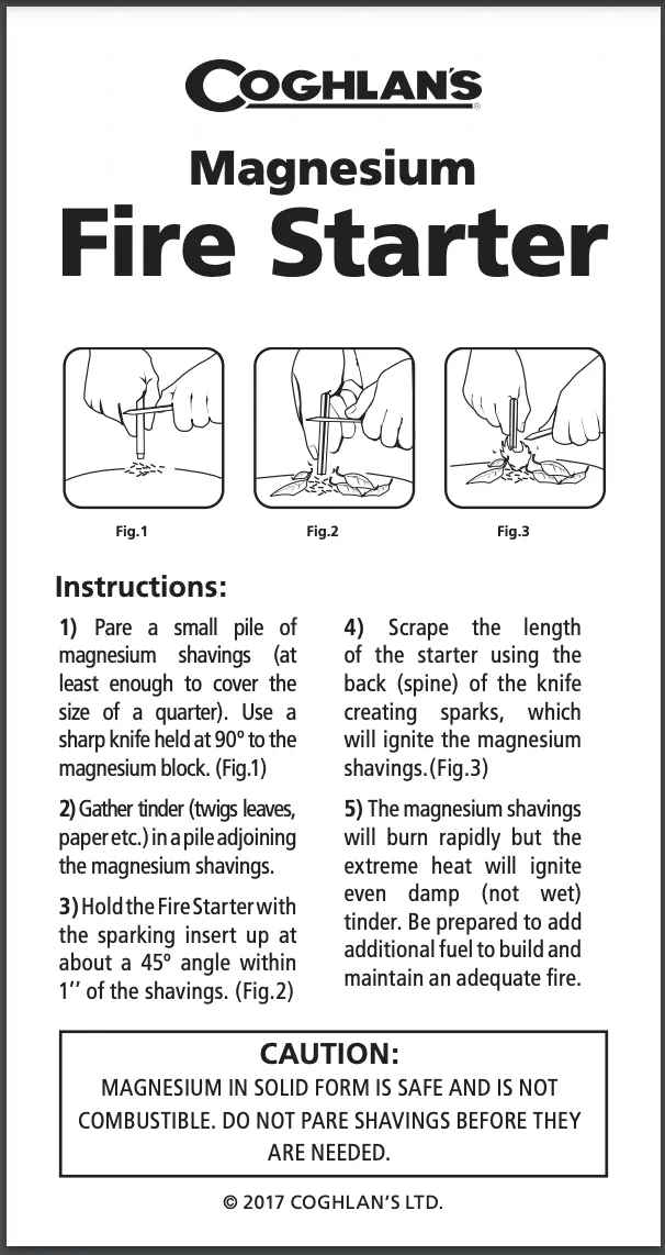 Coghlans Magnesium Fire Starter
