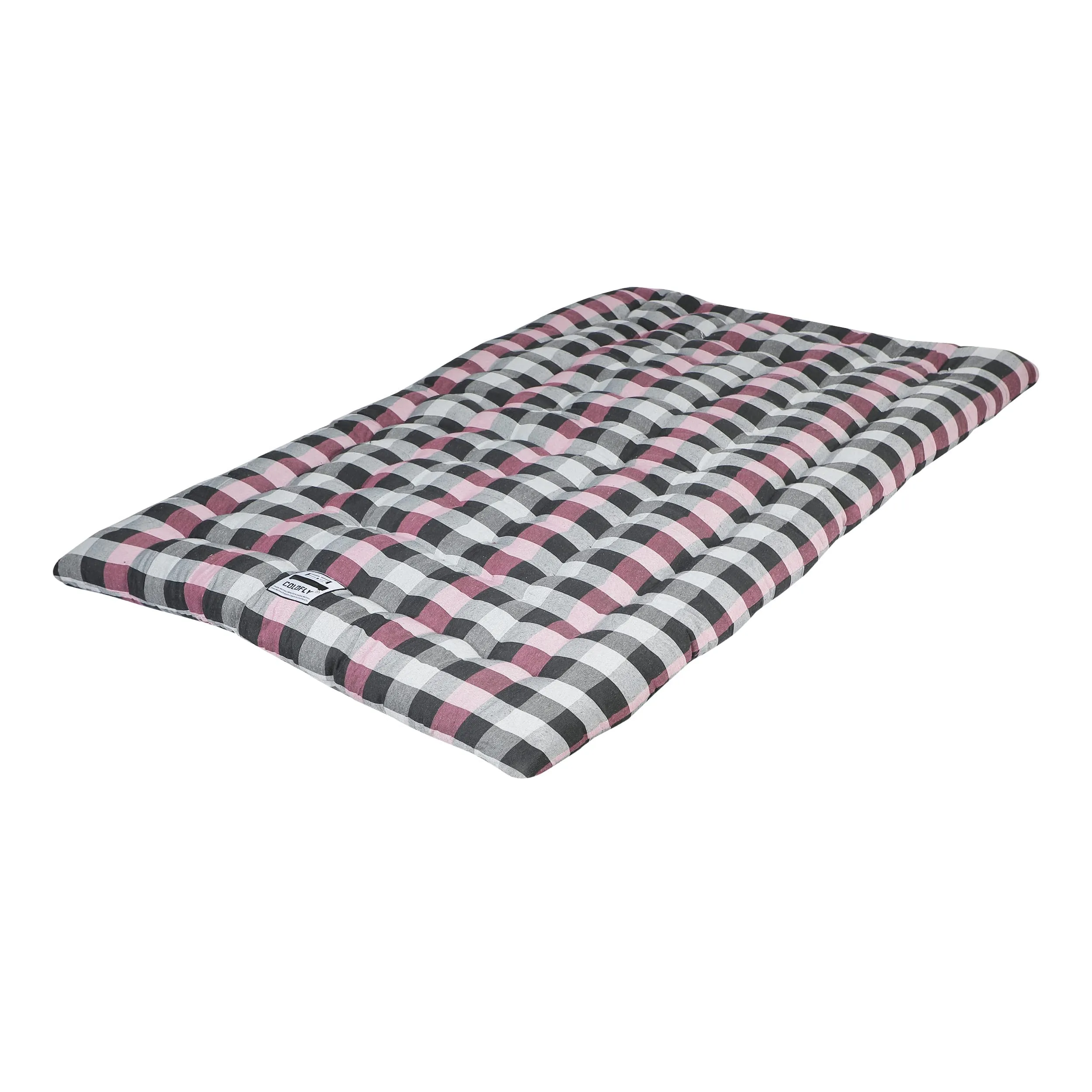 COLOFLY Soft Cotton Multicolour Single Mattress/Gadda for Bed (6x6 feet, Pink, Double Size)