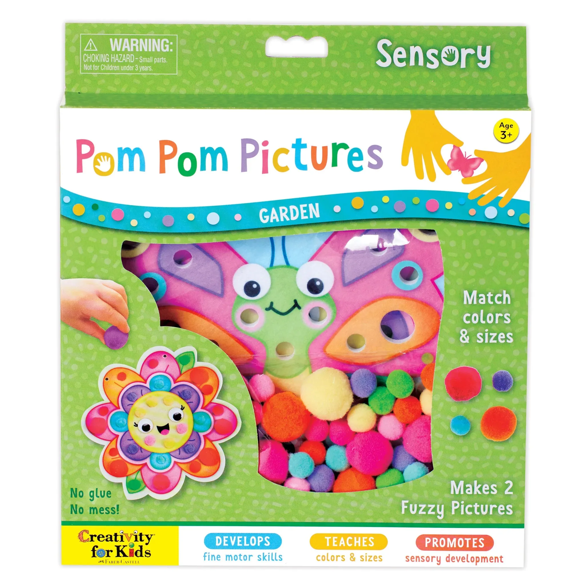 Creativity for Kids 6359 Sensory Pom Pom Pictures - Garden