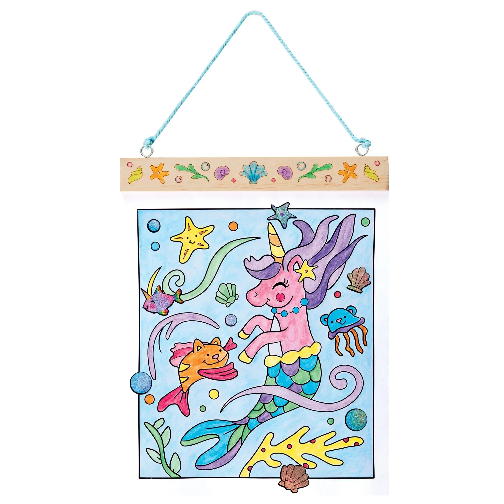 Creativity for Kids CK14363 PBN - Mermaid Pets Wall Art