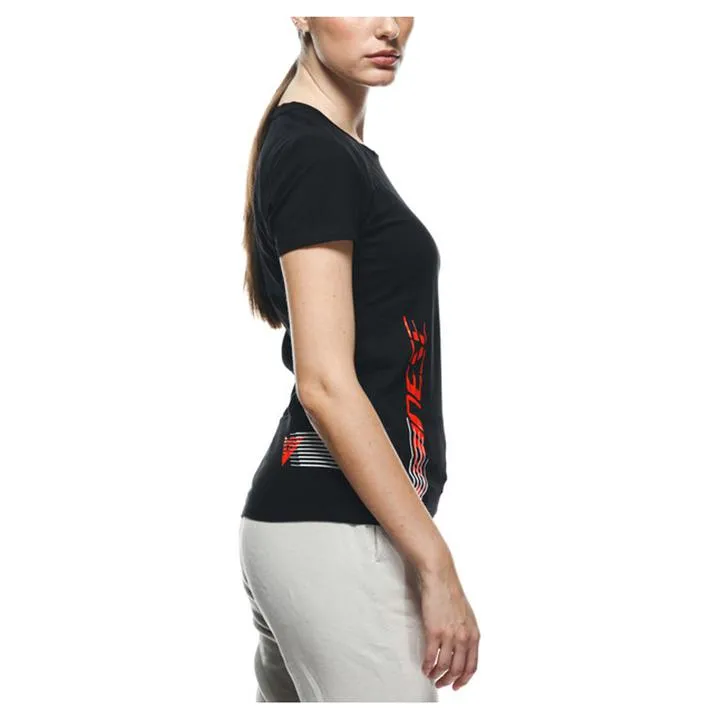 Dainese Logo Lady T-Shirt Black Red