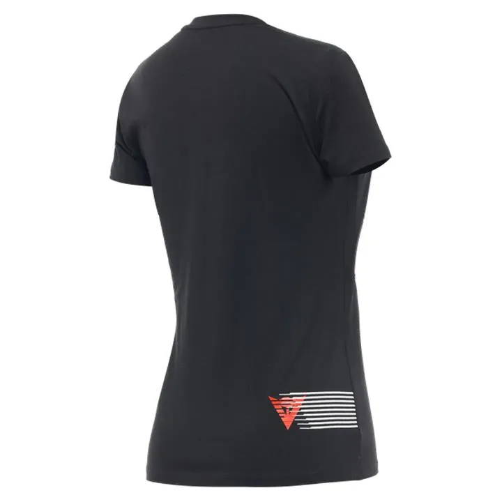 Dainese Logo Lady T-Shirt Black Red