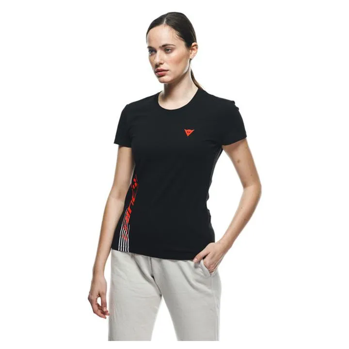 Dainese Logo Lady T-Shirt Black Red