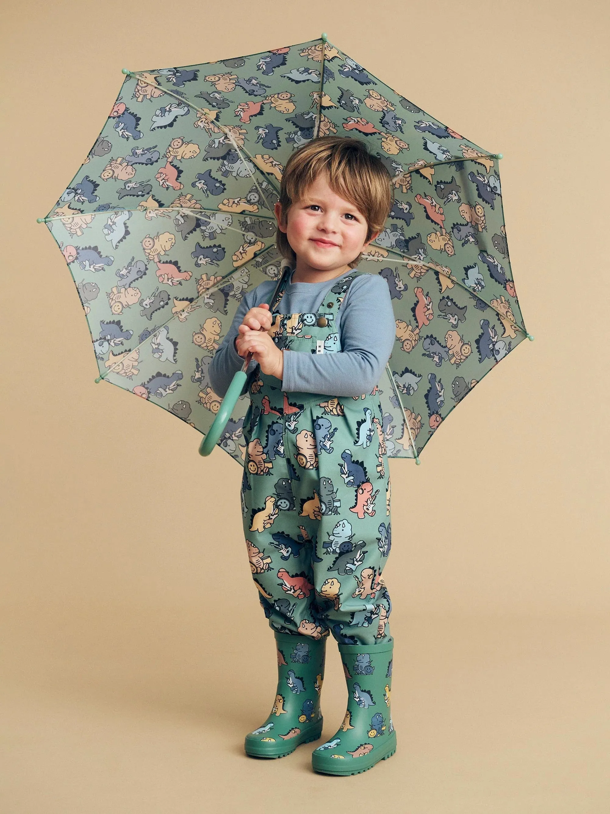 Huxbaby Dino Band Puddle Suit