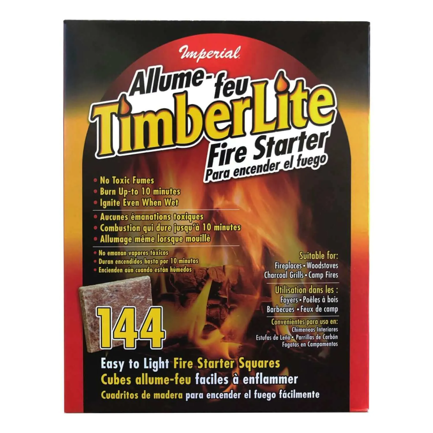 Imperial TIMBERLITE Firestarter 144 Squares