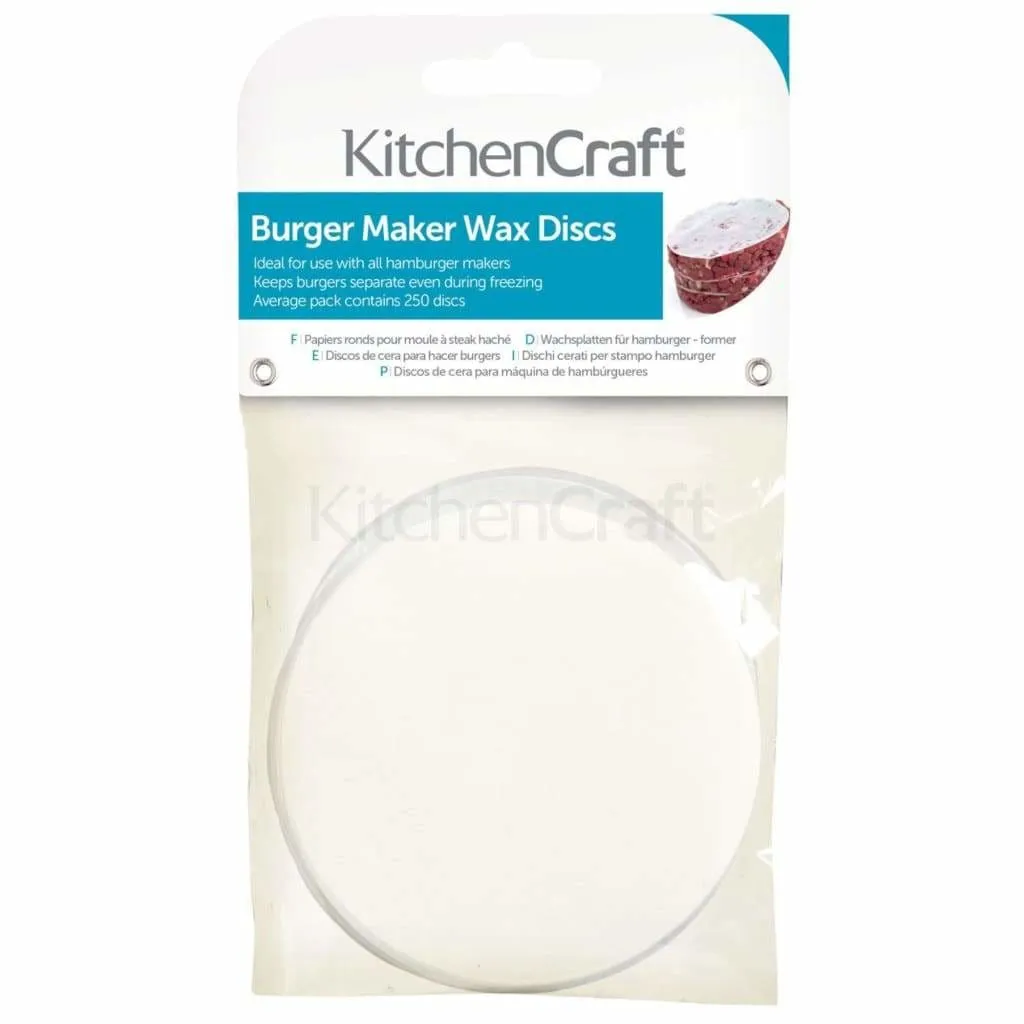 KitchenCraft 250 Wax Discs for Hamburger Maker (DISC)