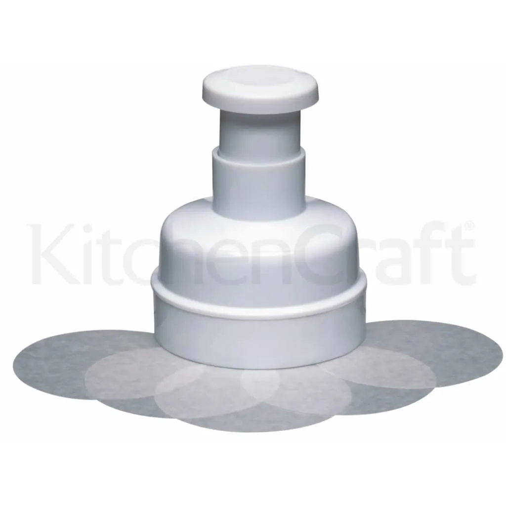 KitchenCraft Hamburger Maker With 100 Wax Discs (DISC)