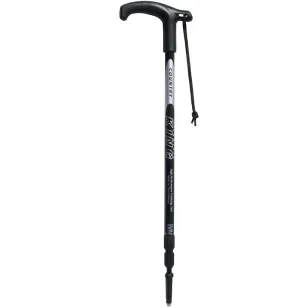 Mountain King Country Walking Pole with Handle - Black