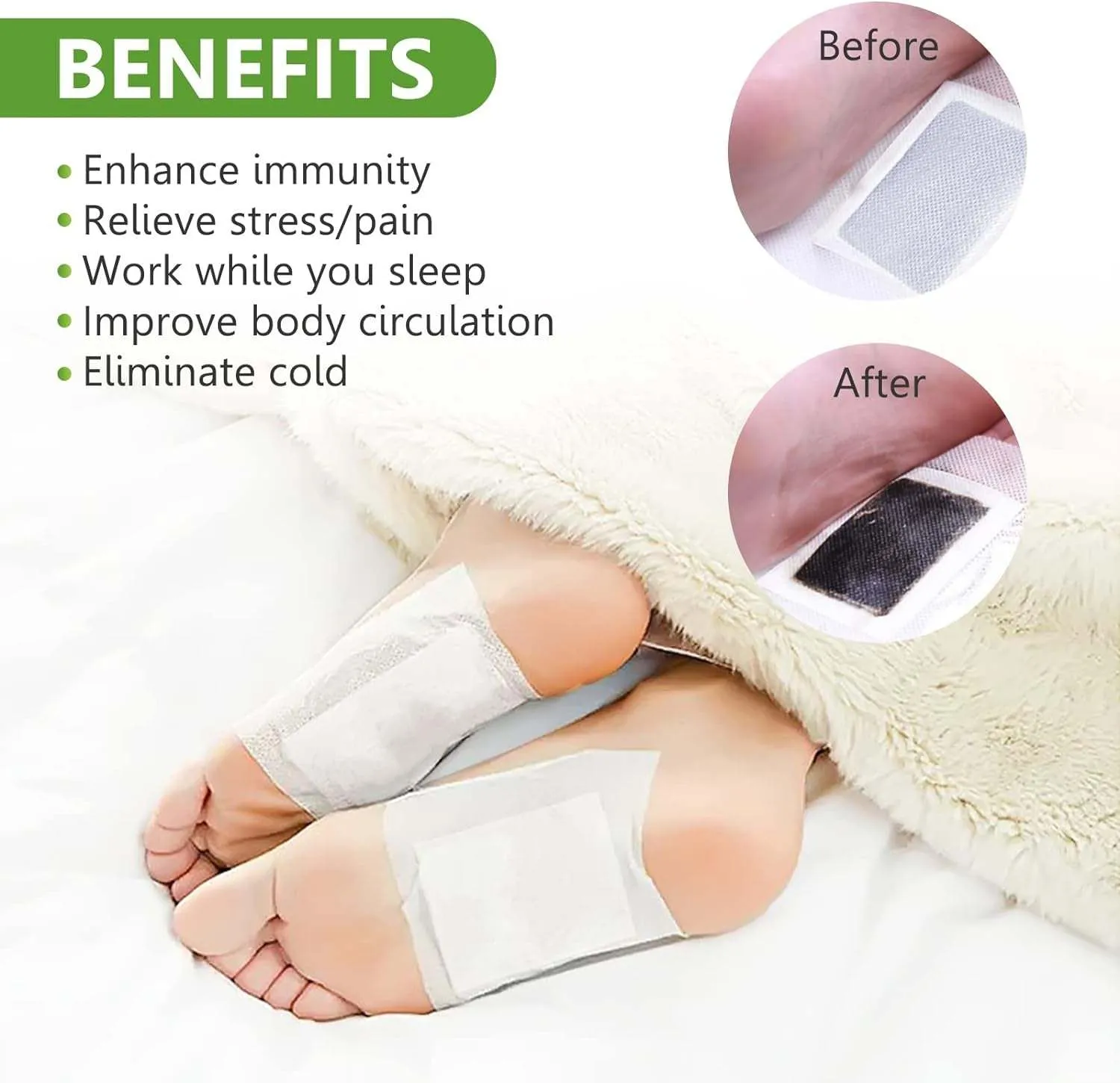 Natural Detox Foot Pads 30PCS