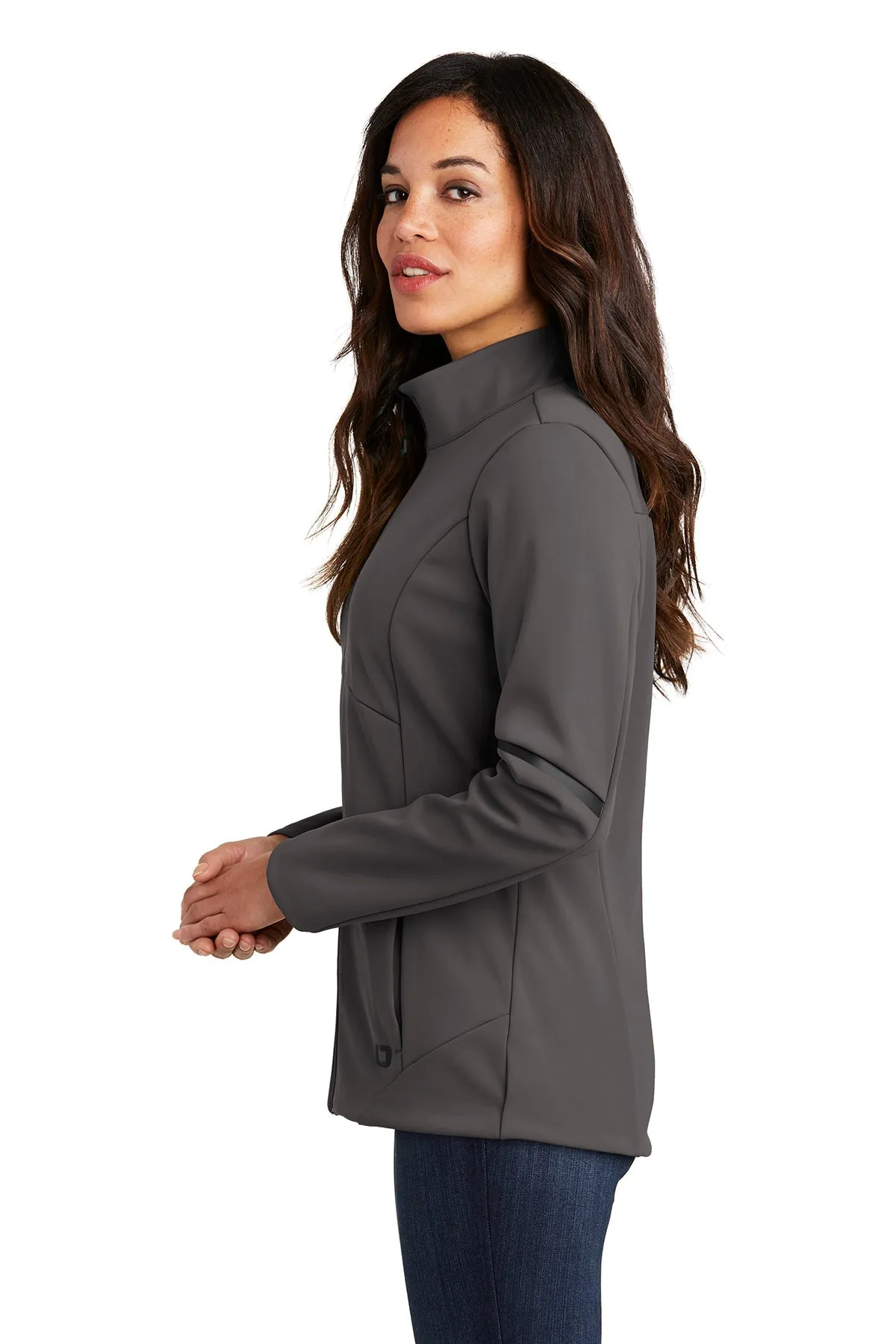 OGIO Ladies Exaction Custom Soft Shell Jackets, Tarmac Grey