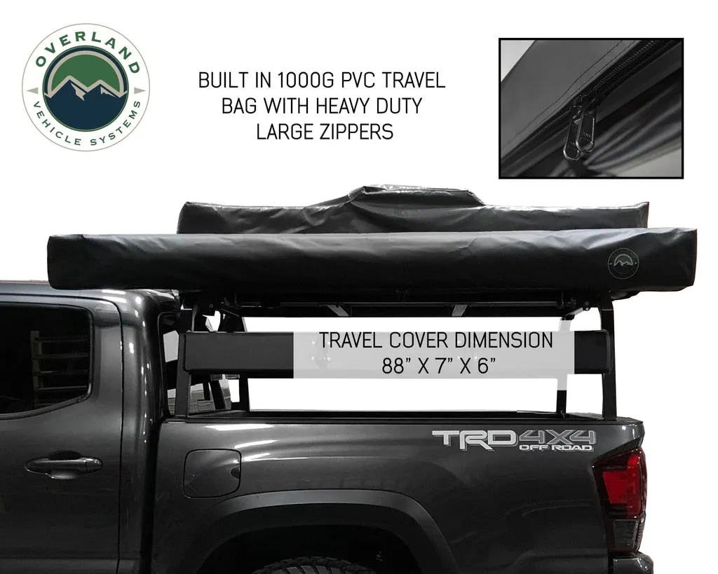 Overland Vehicle Systems 19609907 OVS Nomadic Awning 180 - Dark Gray Cover With Black Cover Universal