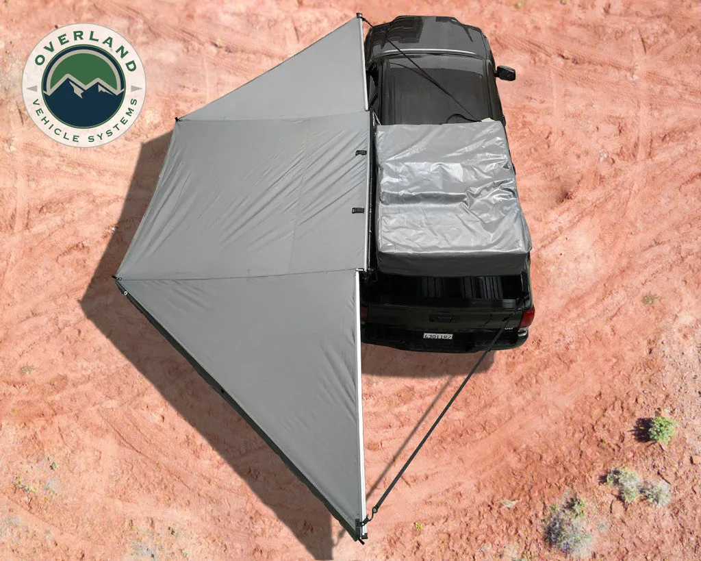 Overland Vehicle Systems 19609907 OVS Nomadic Awning 180 - Dark Gray Cover With Black Cover Universal