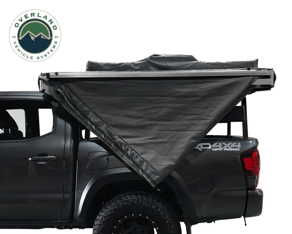 Overland Vehicle Systems 19609907 OVS Nomadic Awning 180 - Dark Gray Cover With Black Cover Universal