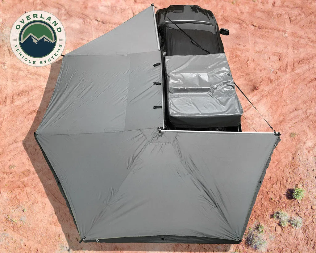 Overland Vehicle Systems 270 Awning with Bracket Kit for Mid - High Roofline Vans