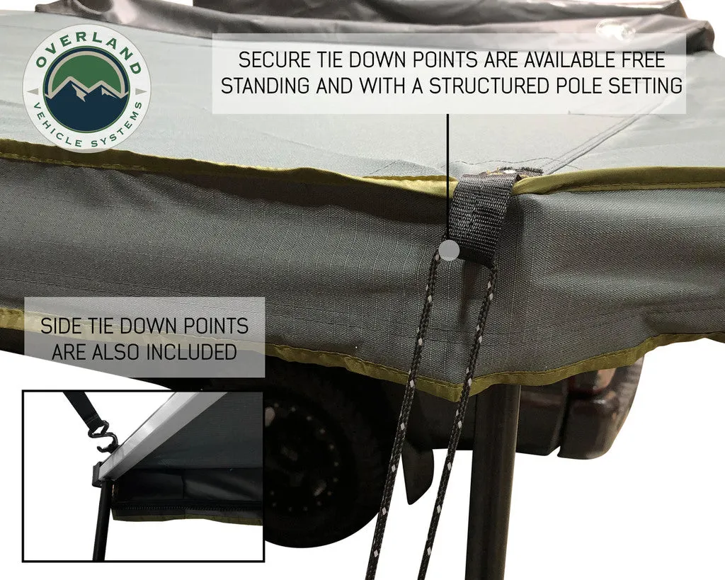 Overland Vehicle Systems 270 Awning with Bracket Kit for Mid - High Roofline Vans