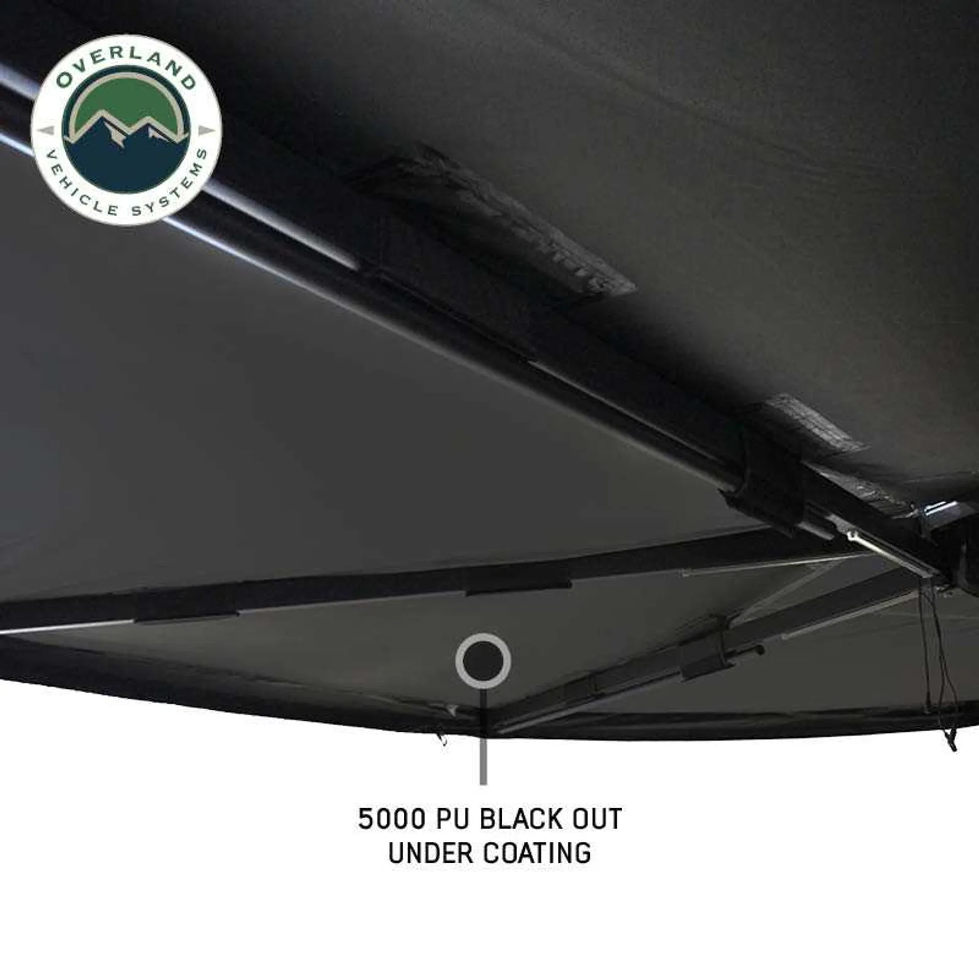 OVS XD Nomadic 270 Degree Awning & Wall Kit Combo - Lights, Black Out, Black Body , Trim, and Travel Cover