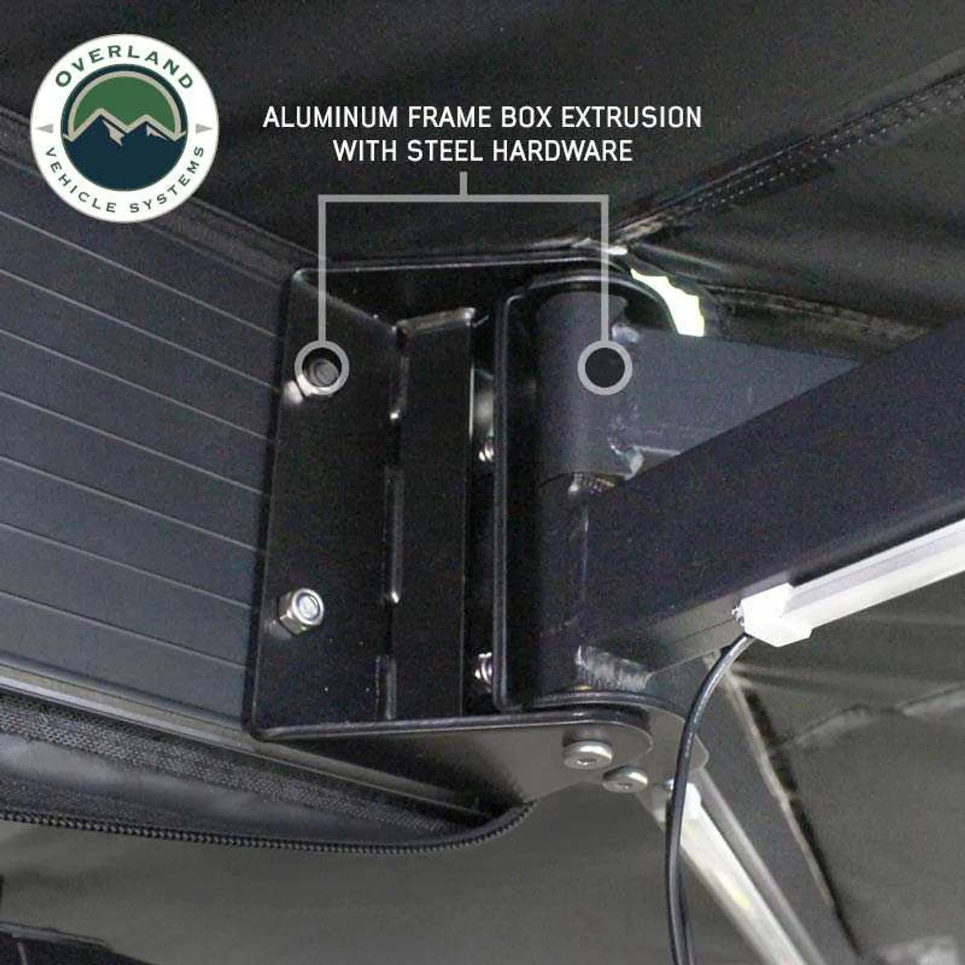 OVS XD Nomadic 270 Degree Awning & Wall Kit Combo - Lights, Black Out, Black Body , Trim, and Travel Cover