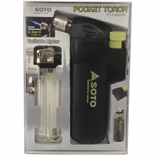 Pocket Torch with Refillable Lighter by SOTO Outdoors