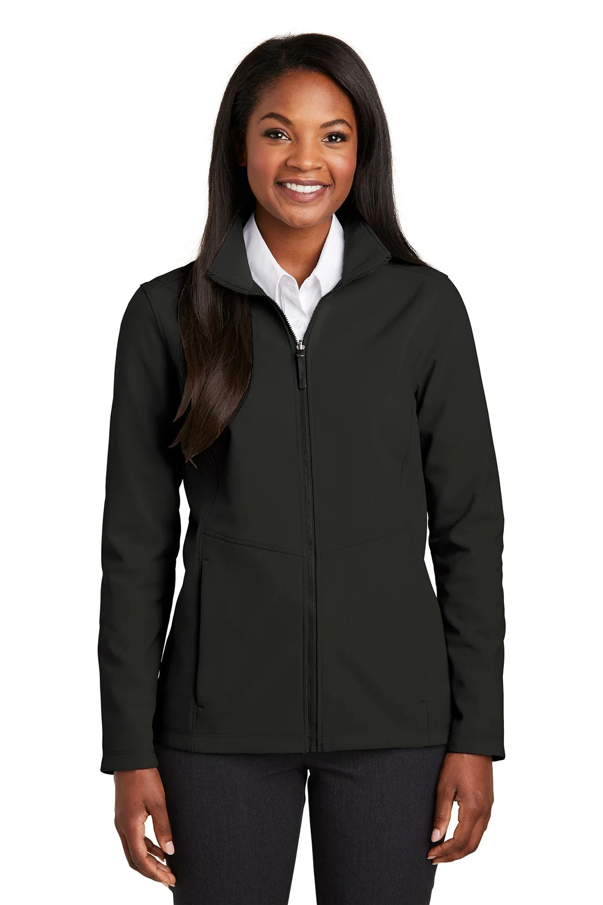 Port Authority Ladies Collective Customized Soft Shell Jackets, Deep Black