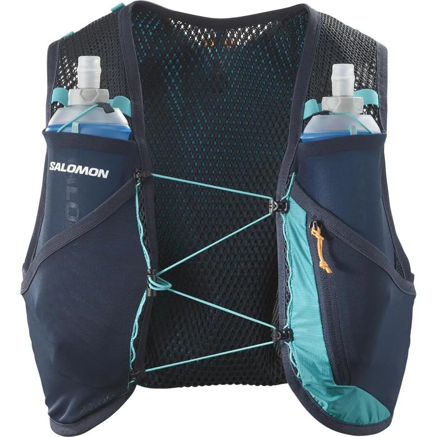 Salomon Active Skin 4 Set | Tahitian Tide / Carbon / Peacock blue