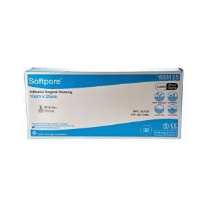 Softpore Adhesive 25cm x 10cm 30 Dressing