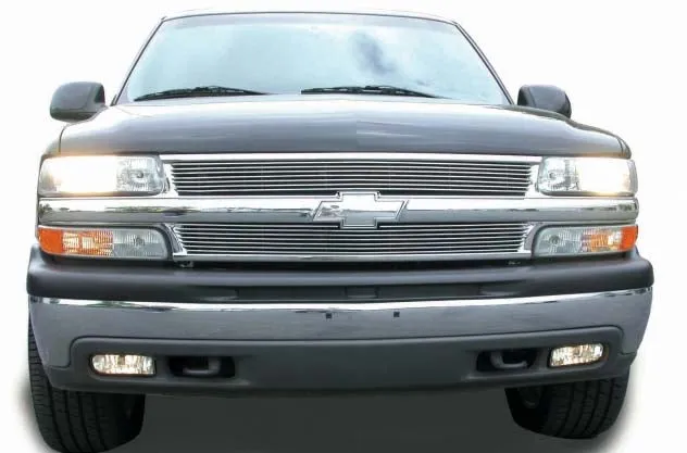 T-REX Billet Series, Insert Grilles - Polished - Requires Drilling or Cutting - 1999-2006 Tahoe, Suburban, Silverado