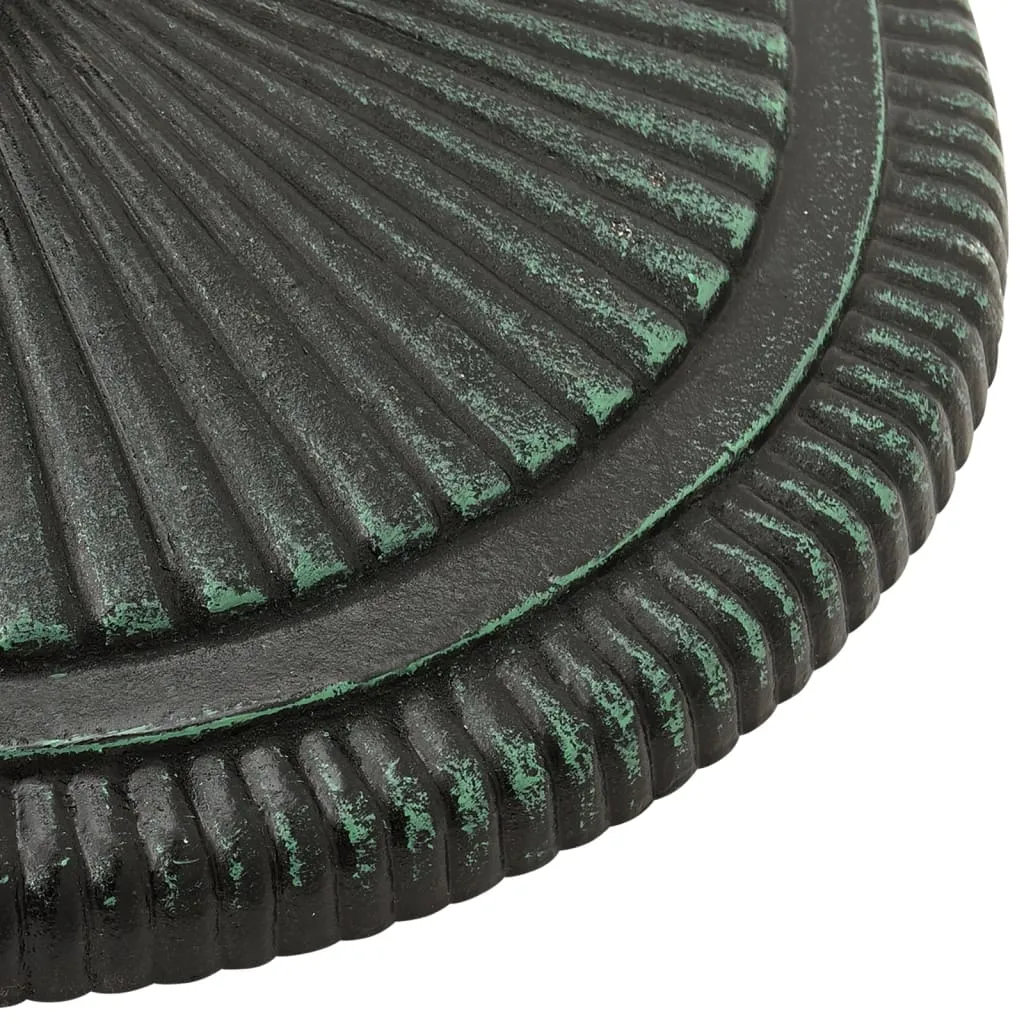 Umbrella Base Green 45x45x30 cm Cast Iron